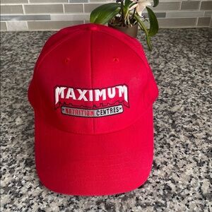 National Nutrition Centre Red Baseball Cap 🔴 Size Small